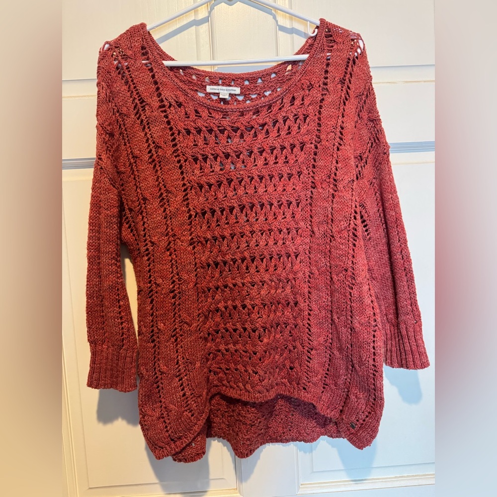 American Eagle Outfitters Women's Sweater - Brick Red